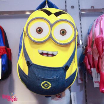 Minion School Bag for Kids Soft Plush Backpack for Small Kids